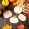 32 Pieces Wooden Pumpkin Cutout Thanksgiving Fall Crafts Pumpkins Unfinished Wood Craft Cutout Blank Paint Pumpkin Shape Cutout for Thanksgiving Halloween Party DIY Decoration 4 Style